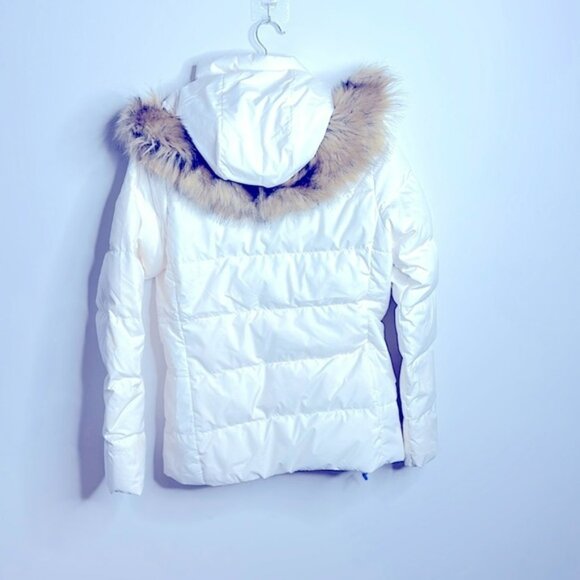 Women's White Puffer Jacket - Picture 2 of 4